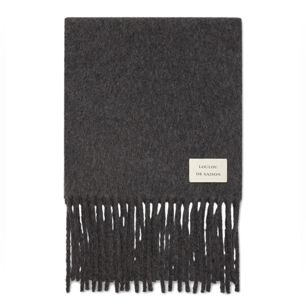 LouLou de Saison Alpaca Blend Scarf, Gray